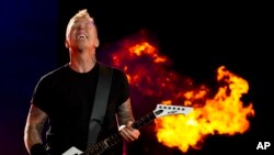 Джеймс Хетфийлд на фестивала Rock in Rio, септември 2011 г.