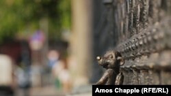 Сурикат пред детска болница.