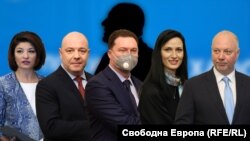 Колаж на Десислава Атанасова, Николай Габровски, Даниел Митов, Мария Габриел и Росен Желязков. Общото между тях е, че през последните три години са получавали мандат за съставяне на правителство от името на ГЕРБ.