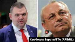 Колаж на Делян Пеевски и Ахмед Доган