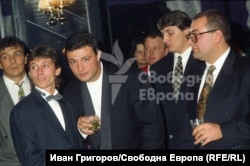 Част от лидерите на ВИС-2 Николай Цветин, Георги Илиев и Филип Найденов - Фатик (отляво надясно на преден план).