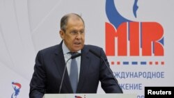 Сергей Лавров по време на конгреса