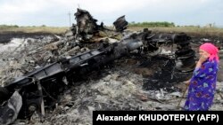 Снимка от сваления пътнически самолет MH17