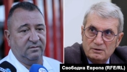 Министърът на здравеопазването Христо Хинков (вляво) и директорът на "Пирогов" Валентин Димитров. Колаж.