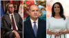 Колаж със снимки на президента на Сърбия Александър Вучич, българския държавен глава Румен Радев и унгарската президентка Каталин Новак