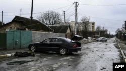 Град Буча е разположен съвсем близо до украинската столица Киев