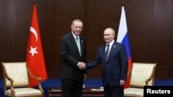 Реджеп Тайип Ердоган и Владимир Путин