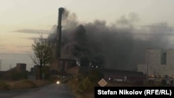 ТЕЦ "Брикел" на 22 октомври. Снимка: Стефан Николов