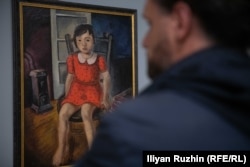 Детски портрет, Вера Лукова, 1939 г., маслени бои върху платно.