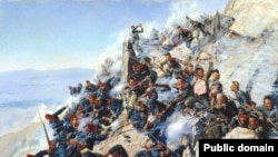 Боевете на Шипка в картина на Алексей Попов