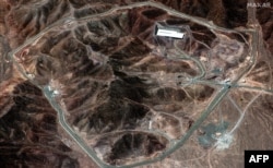 Сателитна снимка на надземната част на комплекса край Фордоу, 14 юни