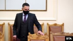 Андрей Живков по време на парламентарен контрол на 10 декември 2021 г.