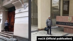 Мнимият Пригожин пред Министерството на транспорта на Литва