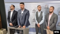 Димитър Шалъфов, Ивайло Кукурин, Георги Тодоров и Драгомир Иванов, които напуснаха ПП в понеделник.