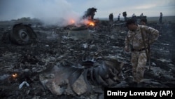 Останките от сваления на 17 юли 2014 г. пътнически самолет от полет MH17 на Малайзийските авиолинии