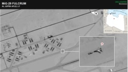 Сателитни снимки показващи руските самолети на либийска територия