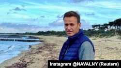 Алексей Навални, заснет на неназовано място в Германия на 11 октомври 2020