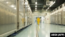 Изглед към вътрешността на съоръжението за преработка на уран във Фордоу, 6 ноември 2019 г.