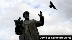 Паметникът на Иван Конев в Прага